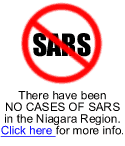 There are no cases of SARS in Niagara